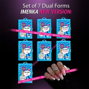 PACK of 7 Nail Forms Version 2 (Almond, Arched Almond, Arched Square, Short Square, M, L, XL)
