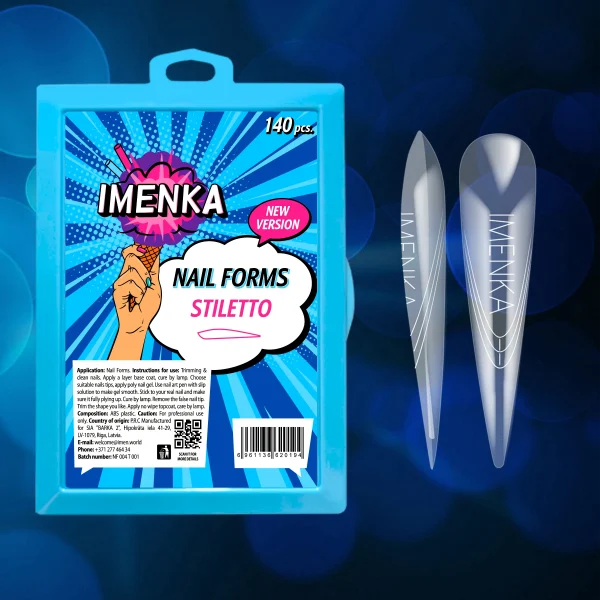 Nail Forms Imenka "Stiletto" Version 2, 140pcs