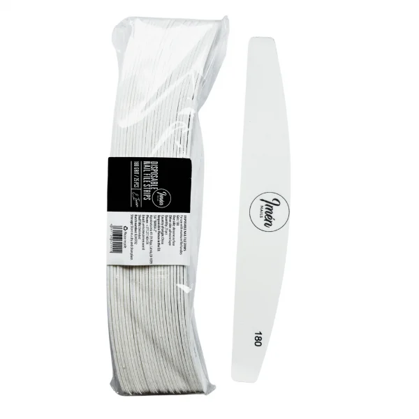 DISPOSABLE NAIL FILE STRIPS 180 grit 25 pcs